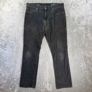 GAP 1969 Corduroy Straight Jeans Men's Size 36x34 Gray Denim Pants